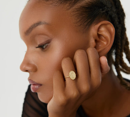 Dainty Minimalist Fingerprint Ring Dabas Minimalist