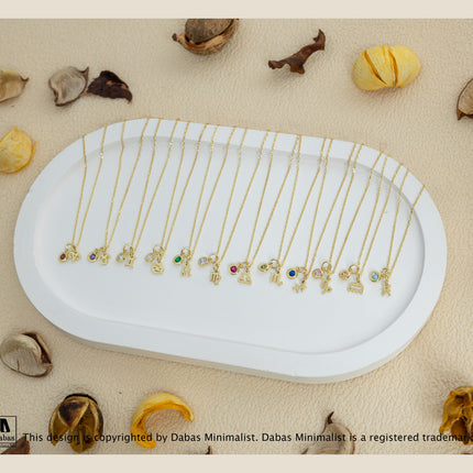 Discover Personalized Elegance with Our Birthstone Zodiac Sign Necklace