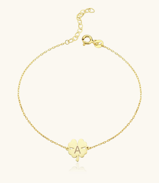 Dainty Clover Lucky Bracelet