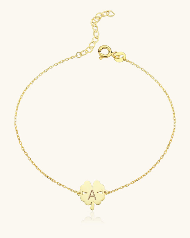 Dainty Clover Lucky Bracelet Dabas Minimalist