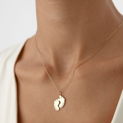 Personalized Footprint Necklace