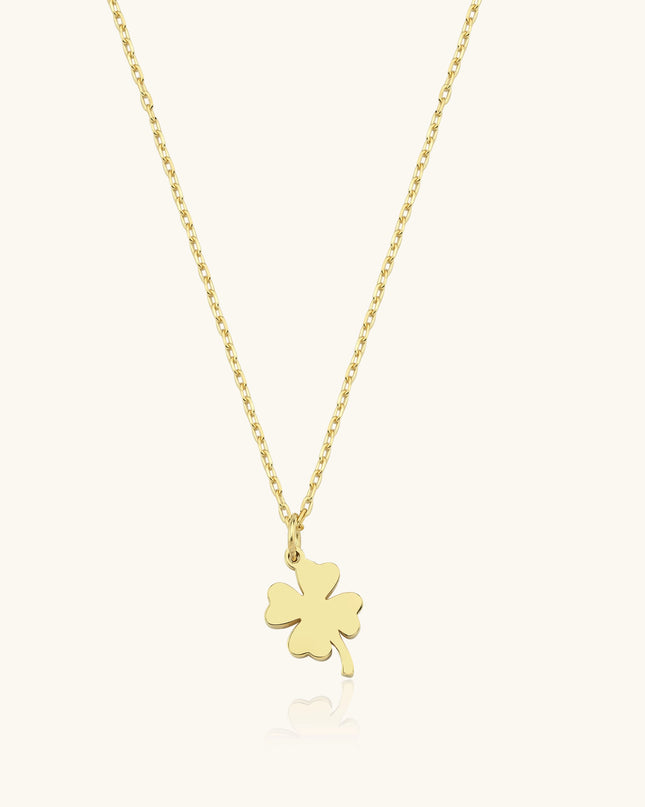 Gold Leaf Necklace – Minimalist 18K Gold-Plated Sterling Silver Pendant Dabas Minimalist