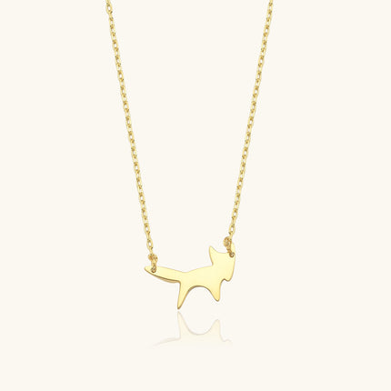 Tiny Fox Necklace, Nature-Inspired Minimalist Jewelry