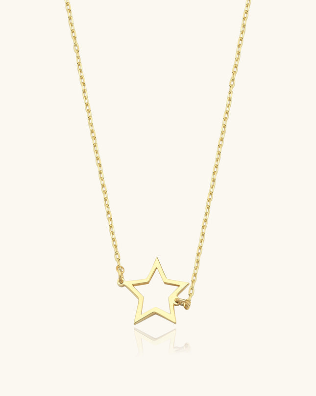 Dainty Gold Star Necklace, Celestial-Inspired Elegance Dabas Minimalist