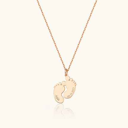 Personalized Footprint Necklace