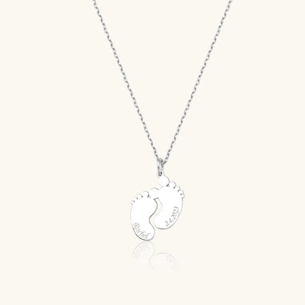 Personalized Footprint Necklace