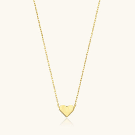 Tiny Heart Necklace, Minimalist Love-Inspired Jewelry