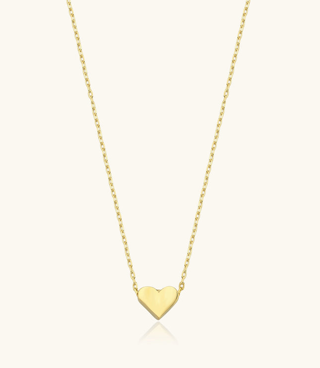 Tiny Heart Necklace, Minimalist Love-Inspired Jewelry