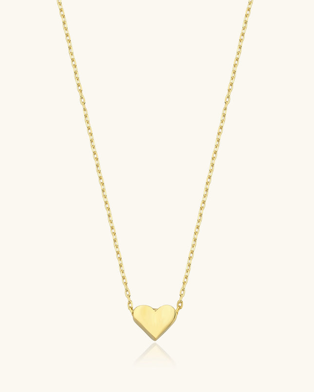 Heart Necklace – 18K Gold-Plated Sterling Silver Pendant Necklace Dabas Minimalist