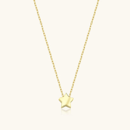 Minimalist Gold Star Necklace, Celestial-Inspired Jewelry