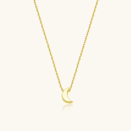 Minimalist Moon Necklace, Celestial-Inspired Jewelry