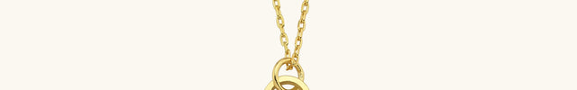 Goddess Symbol Necklace, 18K Gold-Plated Sterling Silver Dabas Minimalist