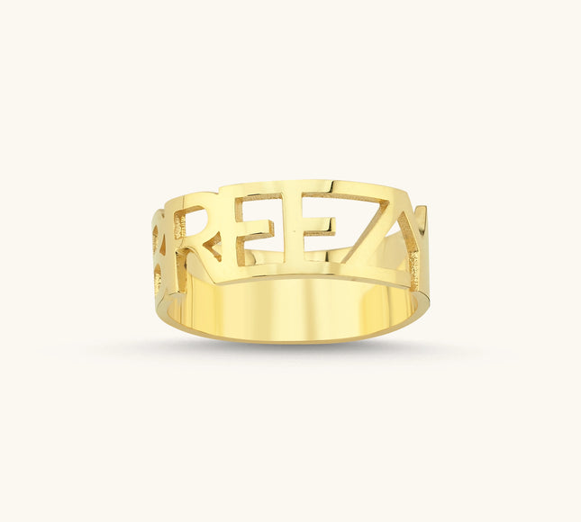 Personalized Engraved Name Ring