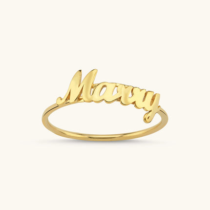 Personalized Family Name Ring