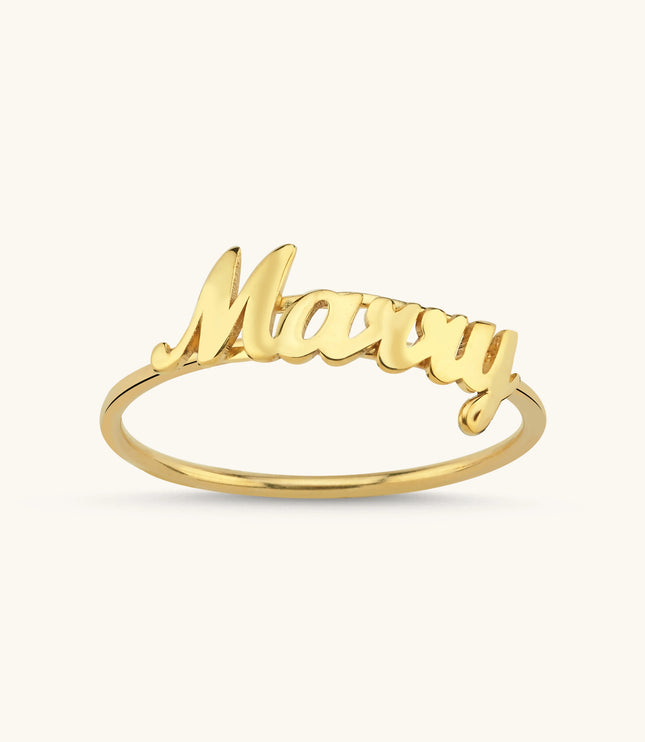 Personalized Family Name Ring