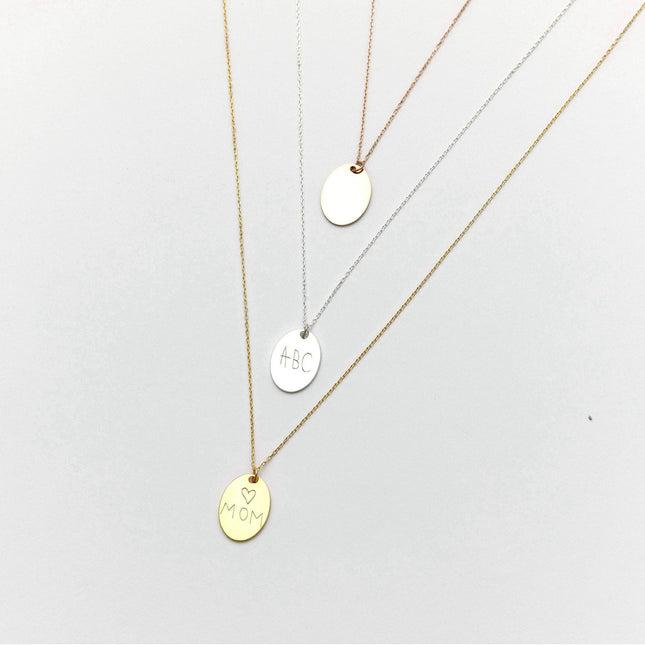 Personalized Gift for Mom Handwriting Custom Necklace Dabas Minimalist
