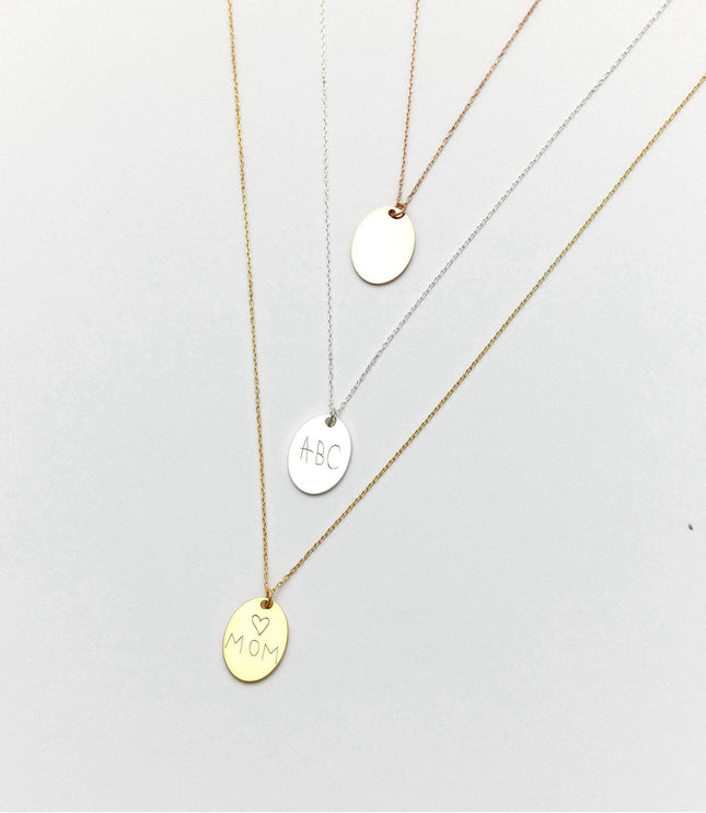Personalized Gift for Mom Handwriting Custom Necklace Dabas Minimalist