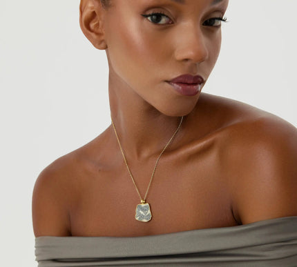 Ancient Symbol Pendant Necklace – 18K Gold-Plated Sterling Silver - Dabas Minimalist