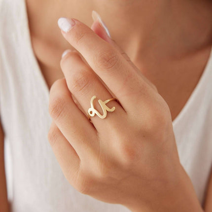 Personalized Midi Zodiac Ring - Dabas Minimalist