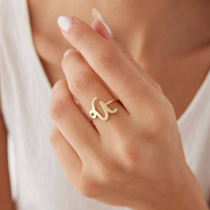 Personalized Midi Zodiac Ring - Dabas Minimalist