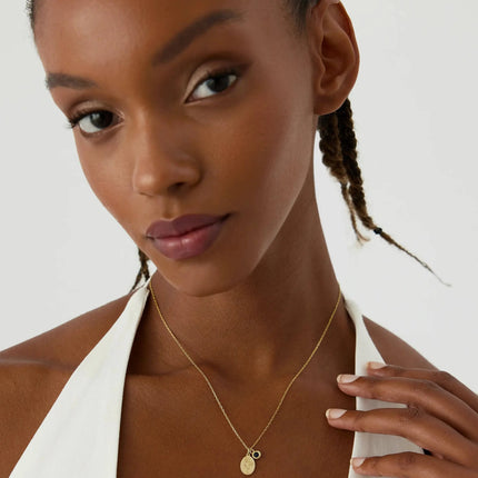 Oval Birth Flower Necklace - 18K Gold-Plated Minimalist Jewelry - Dabas Minimalist