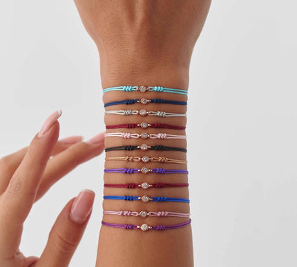 Custom Woven Braided Birth-Month Color Bracelet - Dabas Minimalist