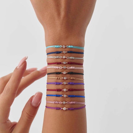 Custom Woven Braided Birth-Month Color Bracelet - Dabas Minimalist