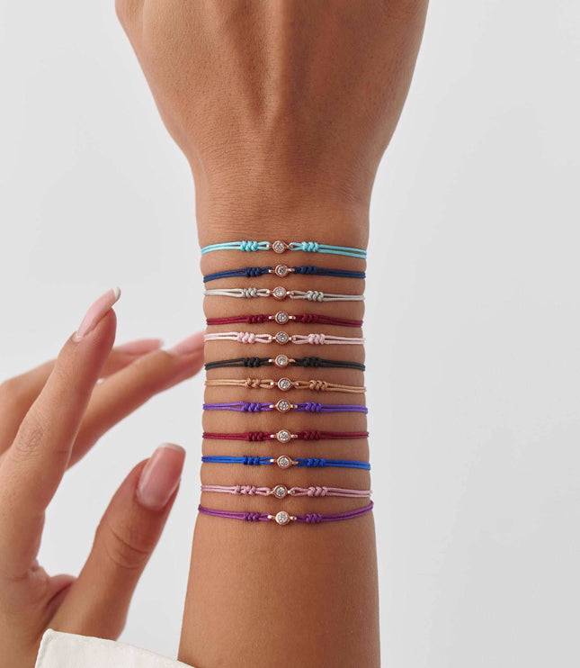Custom Woven Braided Birth-Month Color Bracelet - Dabas Minimalist