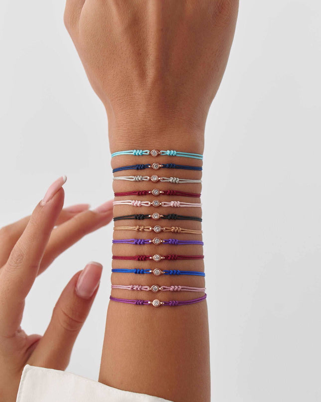 Custom Woven Braided Birth-Month Color Bracelet - Dabas Minimalist