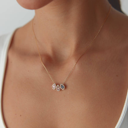 Birthstone Family Necklace - Dabas Minimalist