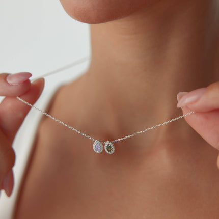 Birthstone Family Necklace - Dabas Minimalist