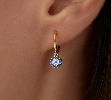 Huggie Earrings--KP-144-FA-46 ok Dabas Minimalist