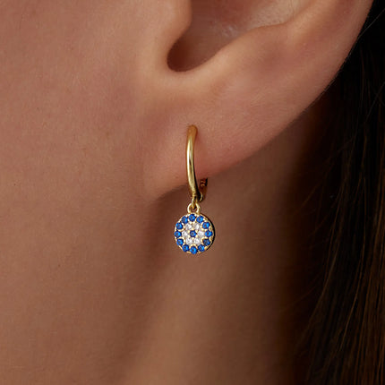 Huggie Earrings--KP-144-FA-46 ok Dabas Minimalist
