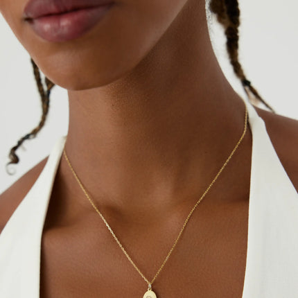 Kazima harf kolye Dabas Minimalist