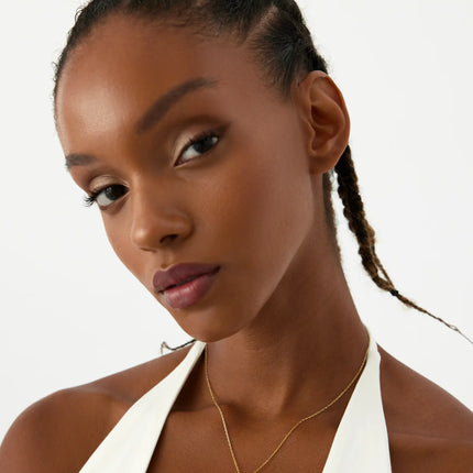 Kazima harf kolye Dabas Minimalist