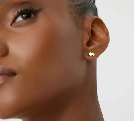 Dainty Elephant Stud Earrings - Dabas Minimalist