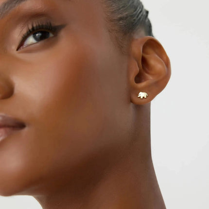 Dainty Elephant Stud Earrings - Dabas Minimalist