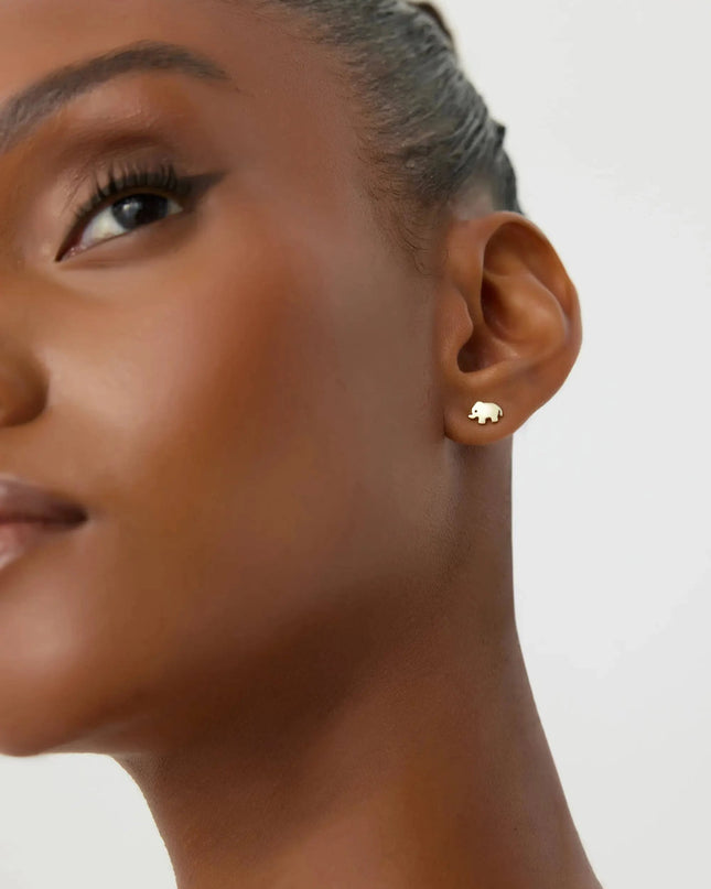 Dainty Elephant Stud Earrings - Dabas Minimalist