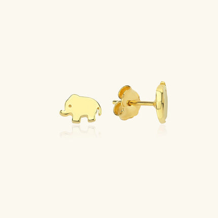 Dainty Elephant Stud Earrings - Dabas Minimalist
