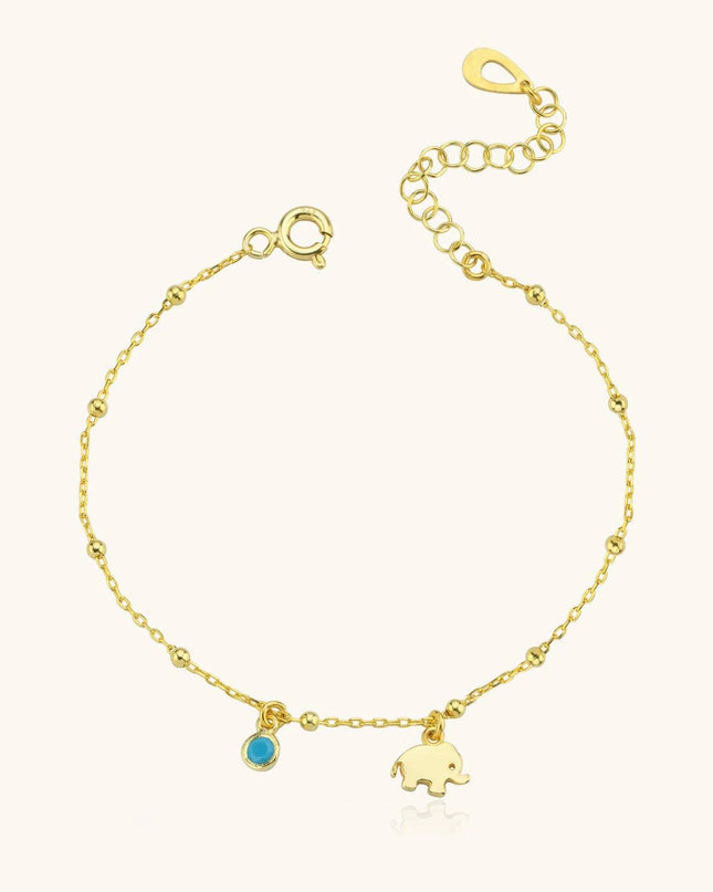 Dainty Elephant Figure Bracelet - Dabas Minimalist