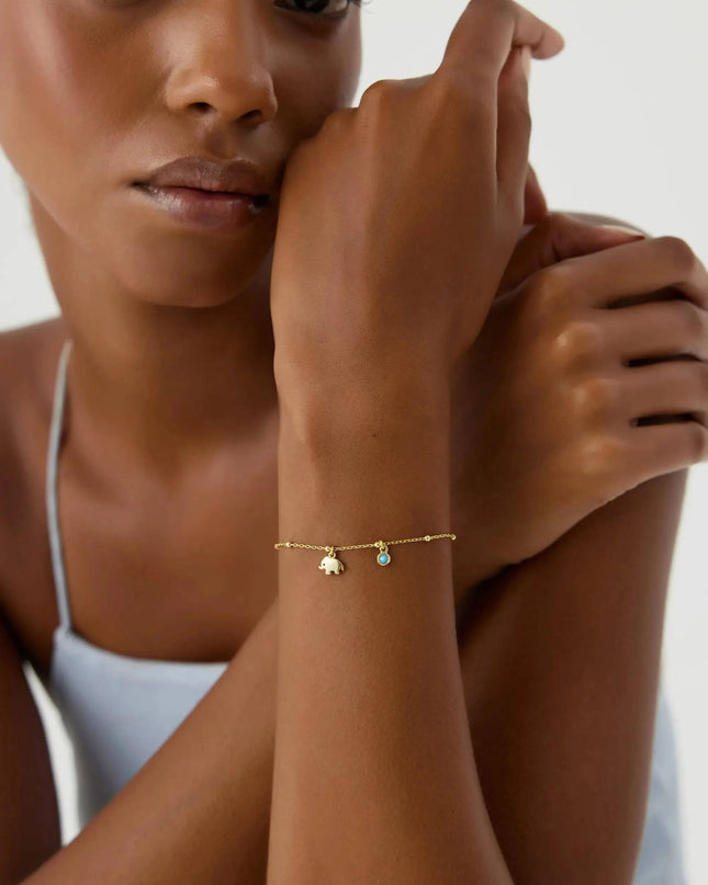 Dainty Elephant Figure Bracelet - Dabas Minimalist