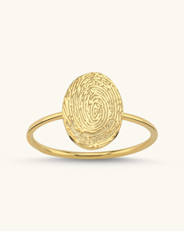 Dainty Minimalist Fingerprint Ring Dabas Minimalist