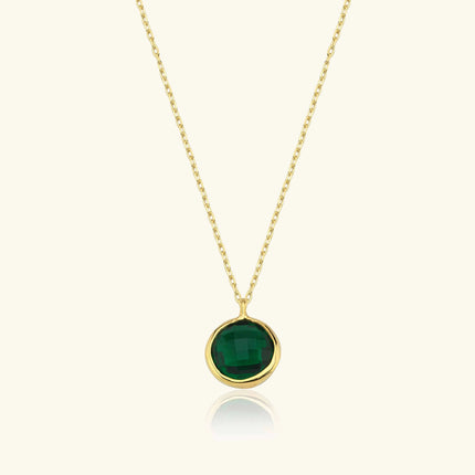 Dainty Birthstone Necklace • Gemstone Necklace - Dabas Minimalist