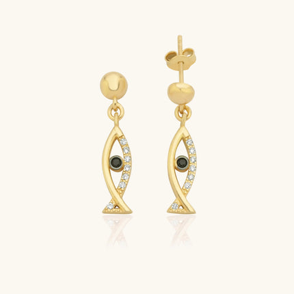Dainty Minimalist Fish Earrings - Dabas Minimalist
