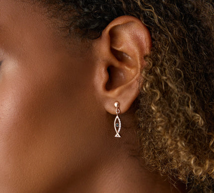 Dainty Minimalist Fish Earrings - Dabas Minimalist