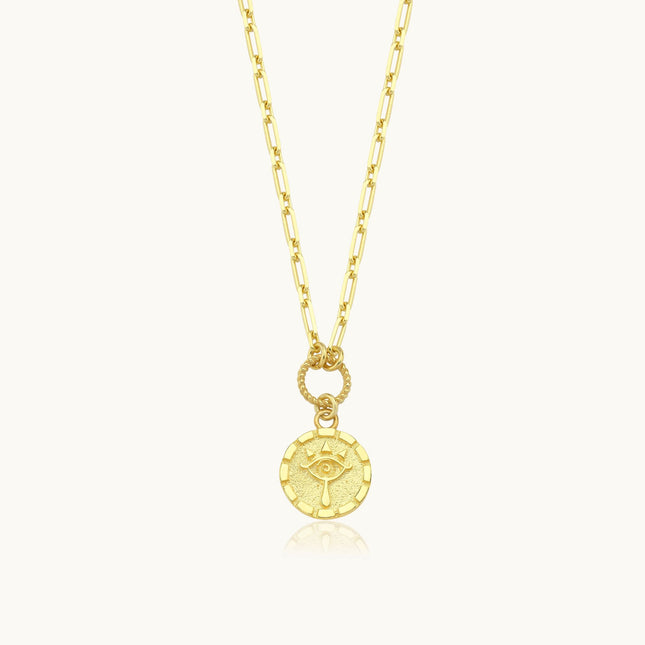 Evil Eye Potbelly Hill Bracelet, 18K Gold-Plated Sterling Silver - Dabas Minimalist