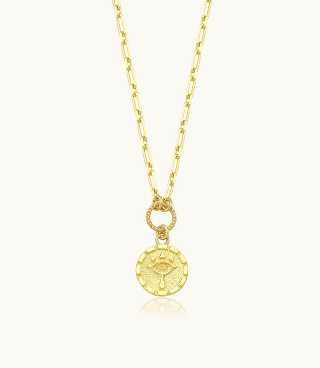 Evil Eye Potbelly Hill Bracelet, 18K Gold-Plated Sterling Silver - Dabas Minimalist