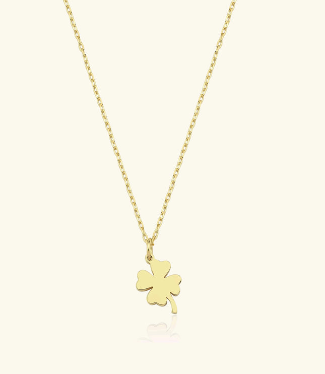 Gold Leaf Necklace – Minimalist 18K Gold-Plated Sterling Silver Pendant - Dabas Minimalist