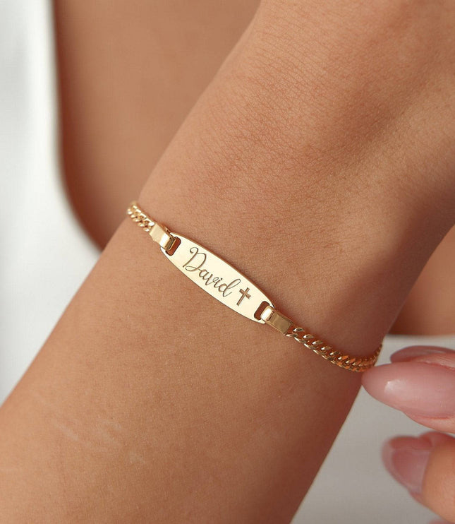 Name ID Bracelet for Kids,Baby Dabas Minimalist