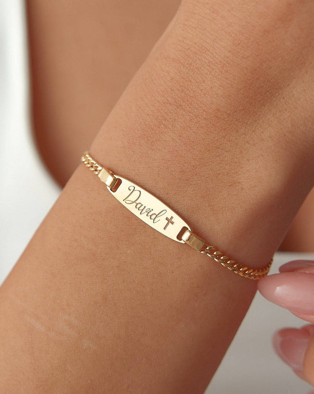 Name ID Bracelet for Kids,Baby Dabas Minimalist